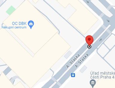 Mapa – Antala Staška 1904/80a, Praha 4